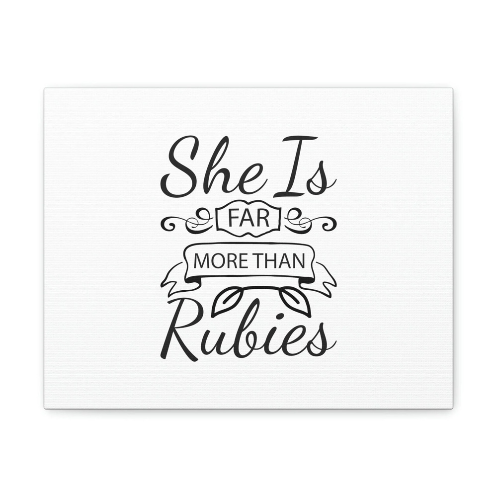 Scripture Walls She Is Far More Than Rubies Proverbs 3:15 Leaves Christian Wall